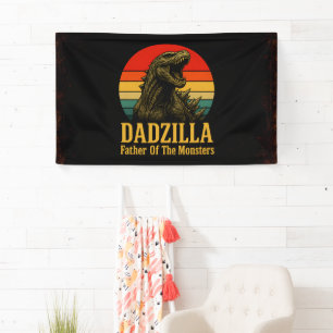 Dadzilla, de vader van de Monsters Vaderdag Spandoek