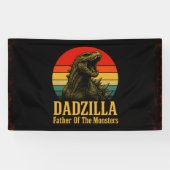 Dadzilla, de vader van de Monsters Vaderdag Spandoek (Horizontaal)
