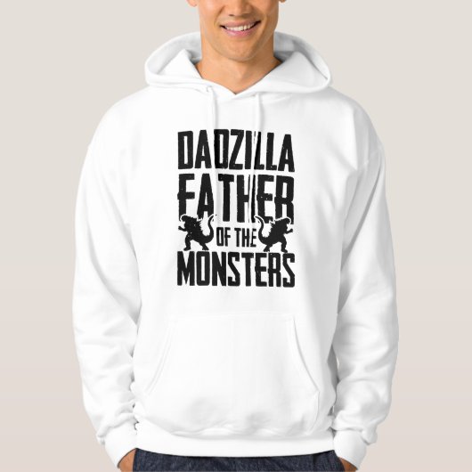 Dadzilla - Vader van de Monsters - Grappige Citate Hoodie (Voorkant)