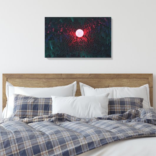 Daedalus Canvas Afdruk (Insitu (Slaapkamer))