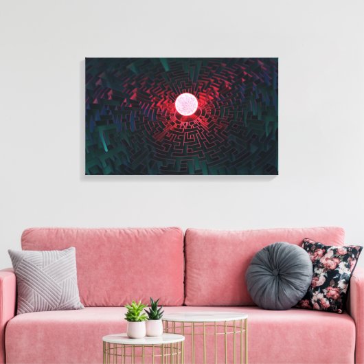 Daedalus Canvas Afdruk (Insitu (Woonkamer))