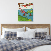 Daedalus en Icarus, 15e eeuw Canvas Afdruk (Insitu (Slaapkamer))