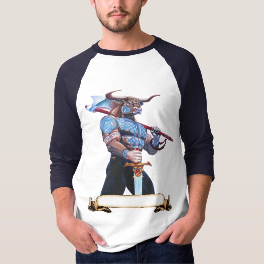 Daedalus Minotaur van Kreta T-shirt (Voorkant)