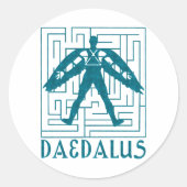 Daedalus Ronde Sticker (Voorkant)