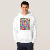 Daegu South Korea City Map Hoodie (Voorkant volledig)
