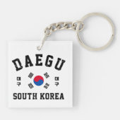 Daegu South Korea Sleutelhanger (Achterkant)
