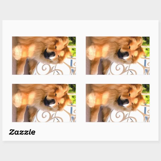 DAEJA À LA PLAGE Stickers Rectangle (Feuille)