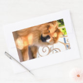 DAEJA BIJ DE Stickers VAN DE BEACHHOUSE-rechthoek (Envelop)