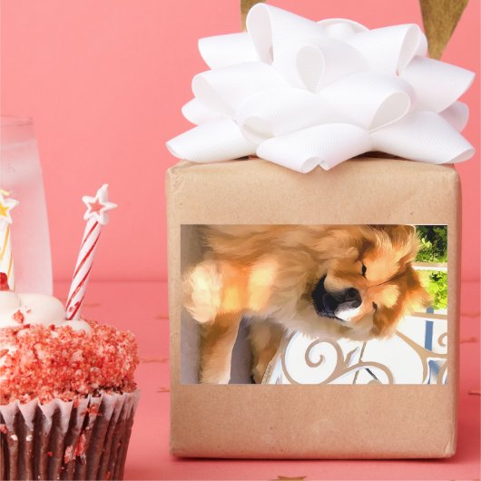 DAEJA BIJ DE Stickers VAN DE BEACHHOUSE-rechthoek (Feest)