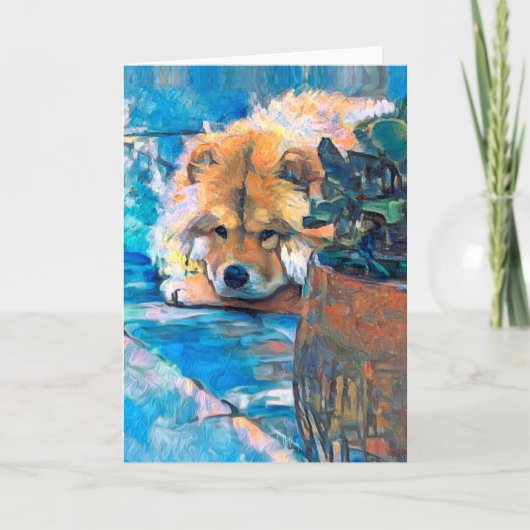 DAEJA bij het strandhuis art cards Kaart (Voorkant)