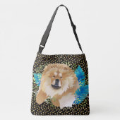 DAEJA VU Chow (zwart goud), kruispunt of canvas ta Crossbody Tas (Achterkant)