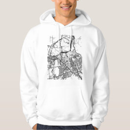 Daejeon South Korea City Map Hoodie