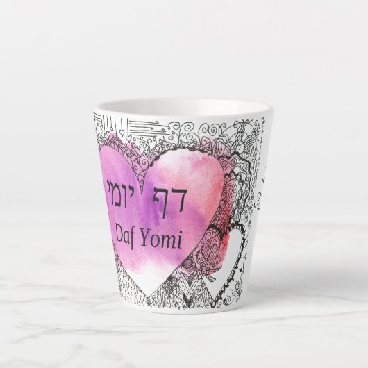 Daf Yomi Latte Mok (Voorkant)