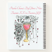 Daf Yomi Vuurwerk in een Goblet Personaliseerbare Notitieboek (Achterkant)