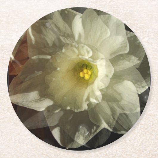 Daffidol Dreams Ronde Kartonnen Onderzetter (Voorkant)