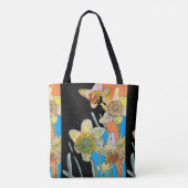 Daffodil Aquarelle florale Dames Sac fourre-tout d (Dos)