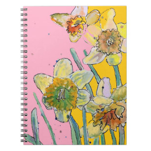 Daffodil aquarelle Journal Carnet floral