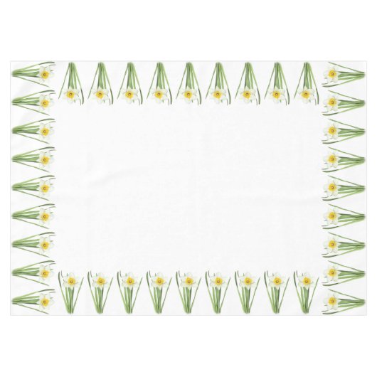Daffodil Bloem Medium Tafelkleed (Voorkant (Horizontaal))