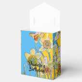 Daffodil Bloem Verschilderen florale Birthday Cake Bedankdoosjes (Geopend)