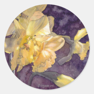 Daffodil bruiloft envelop zegel