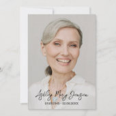 Daffodil Celebration of Life Photo Funeral Kaart (Voorkant)