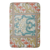 Daffodil chintz art nouveau bloem behang badmat (Voorkant Verticaal)