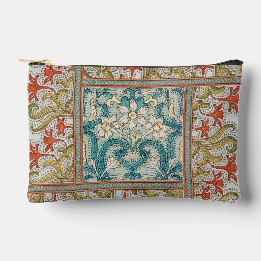 Daffodil chintz art nouveau bloem behang etui (Voorkant)