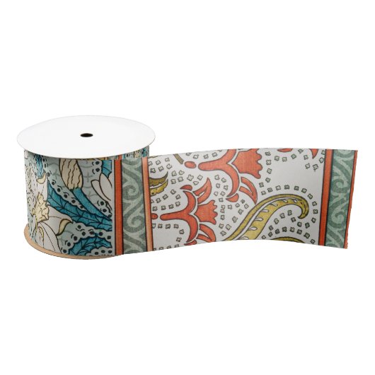 Daffodil chintz art nouveau bloem behang lint (Spoel)