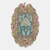 Daffodil chintz art nouveau bloem behang ornament kaart (Rechts)