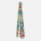 Daffodil chintz art nouveau bloem behang stropdas (Achterkant)