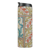 Daffodil chintz art nouveau bloem behang thermosbeker (Geroteerd rechts)