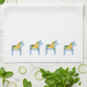Daffodil Dala Horse MoJo Kitchen handdoek (Gevouwen)