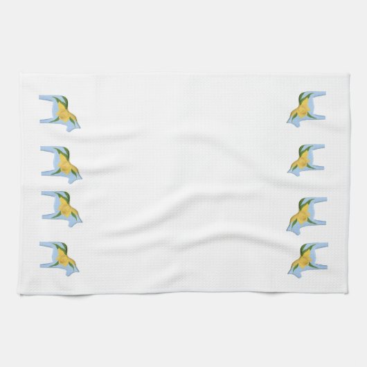 Daffodil Dala Horse MoJo Kitchen handdoek (Horizontaal)