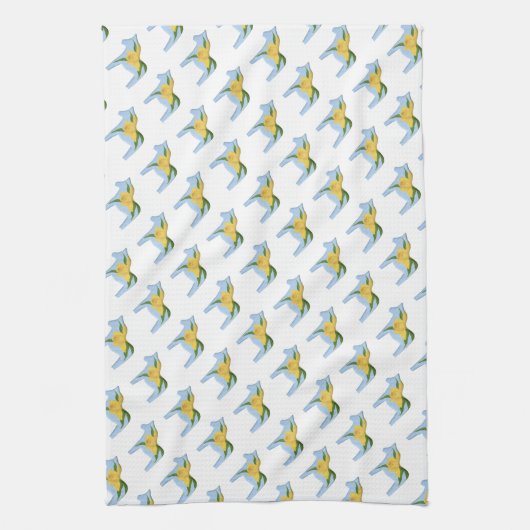 Daffodil Dala Horse MoJo Serviette de cuisine (Vertical)