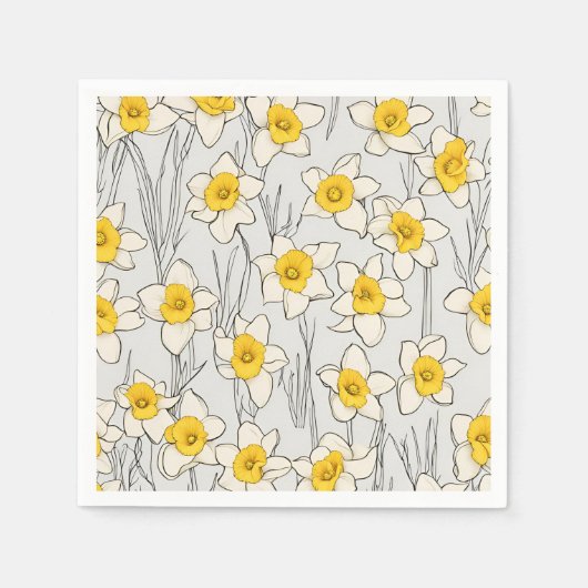 Daffodil Design papieren servetten (Voorkant)