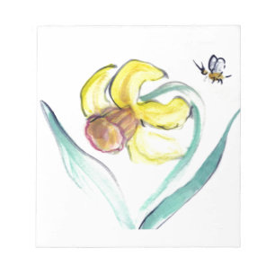 Daffodil en Buzzin Bee, Sumi-e Notitieblok