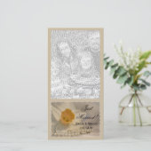 Daffodil et perles juste marié Carte photo (Debout devant)