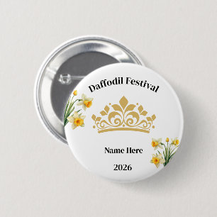 Daffodil Festival Knopspeld Ronde Button 5,7 Cm