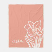 Daffodil Fleece Blanket (Voorkant)