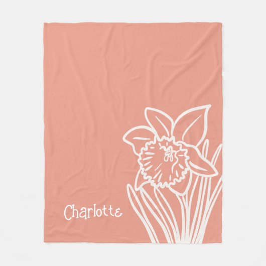 Daffodil Fleece Blanket (Voorkant)