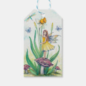 Daffodil Flower Fairy Fantasy Art Gift Labels Cadeaulabel (Voorkant)
