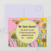 Daffodil Flower Nouvelle Adresse Carte Postale Nou (Devant / Derrière)