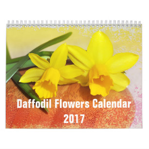 Daffodil Flowers Floral 2017 Kalender