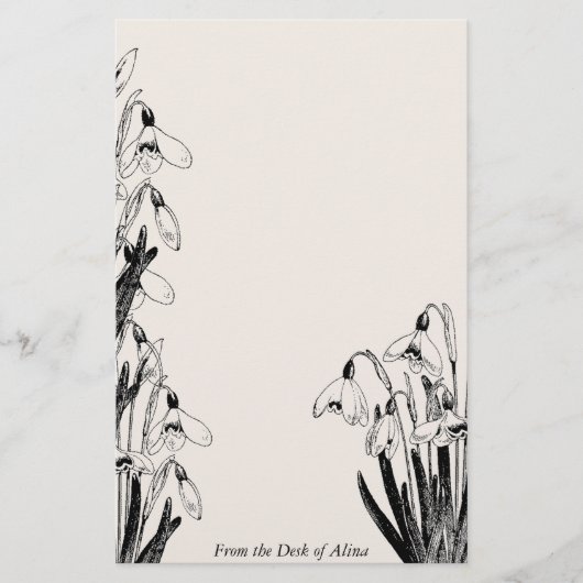 Daffodil Flowers Gepersonaliseerde Stationery Briefpapier (Voorkant)