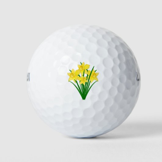 Daffodil Flowers Golfballen (Voorkant)