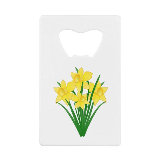 Daffodil Flowers Kredietkaart Flessenopener (Voorkant)