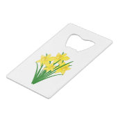 Daffodil Flowers Kredietkaart Flessenopener (Achterkant Gekanteld)