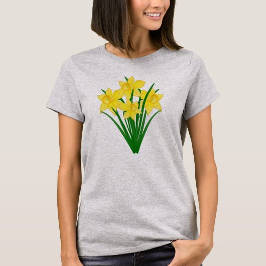 Daffodil Flowers T-shirt (Voorkant)