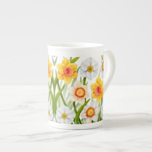 Daffodil Garden Bone China Mok (Voorkant rechts)