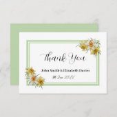 Daffodil Hartelijk dank Bedankkaart (Voorkant / Achterkant)